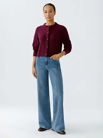 OUÍ | Cardigan ILAYA | dunkelrot
